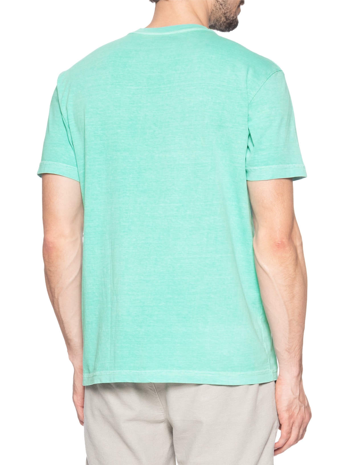 Camiseta Masculina Manga Curta Gola Careca Stone Surfing Tag Azul Osklen
