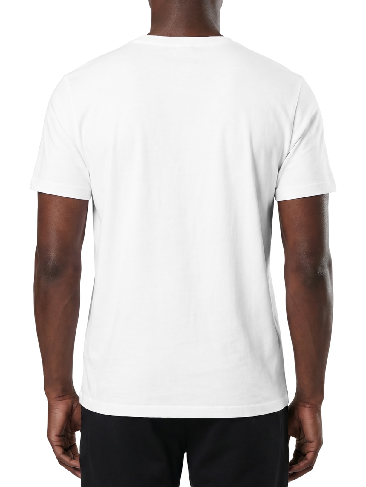 Camiseta Masculina Manga Curta Gola Careca Stone Vintage Listrado – Branco Osklen