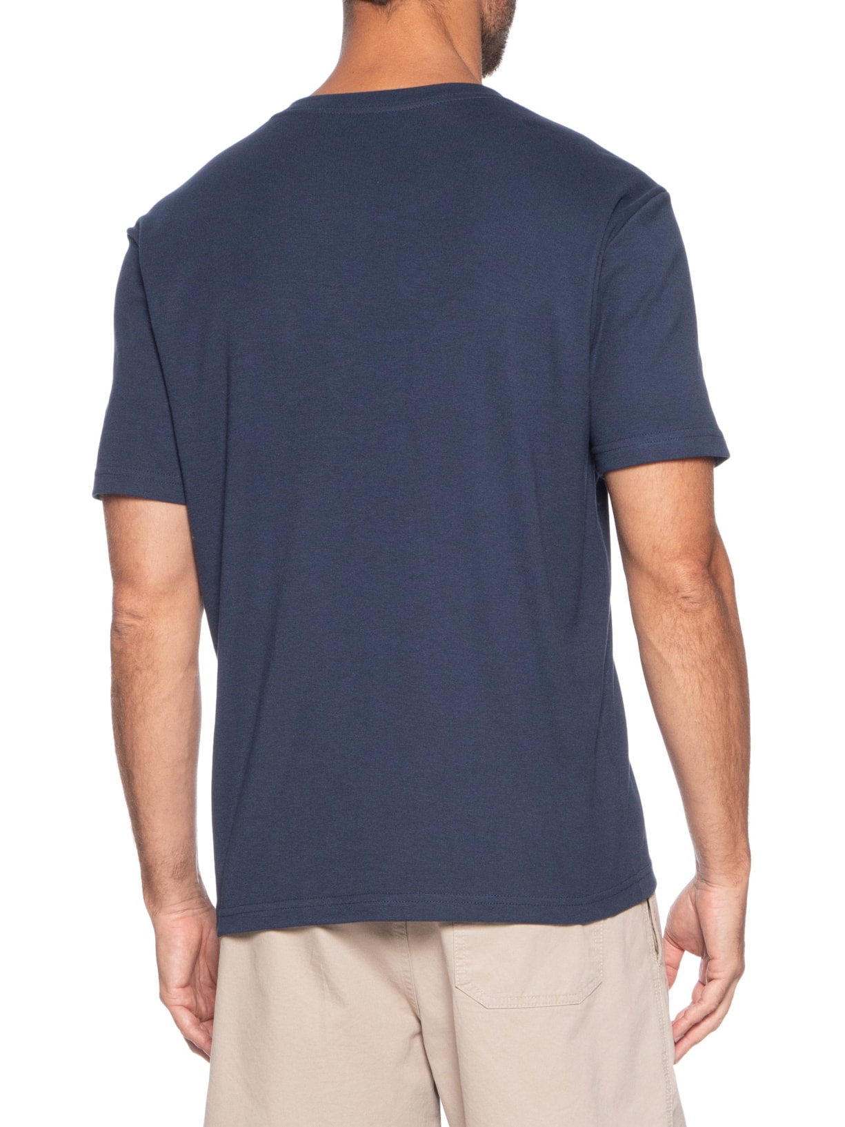 Camiseta Masculina Manga Curta Gola Careca Surginf Tag Over  Azul Osklen