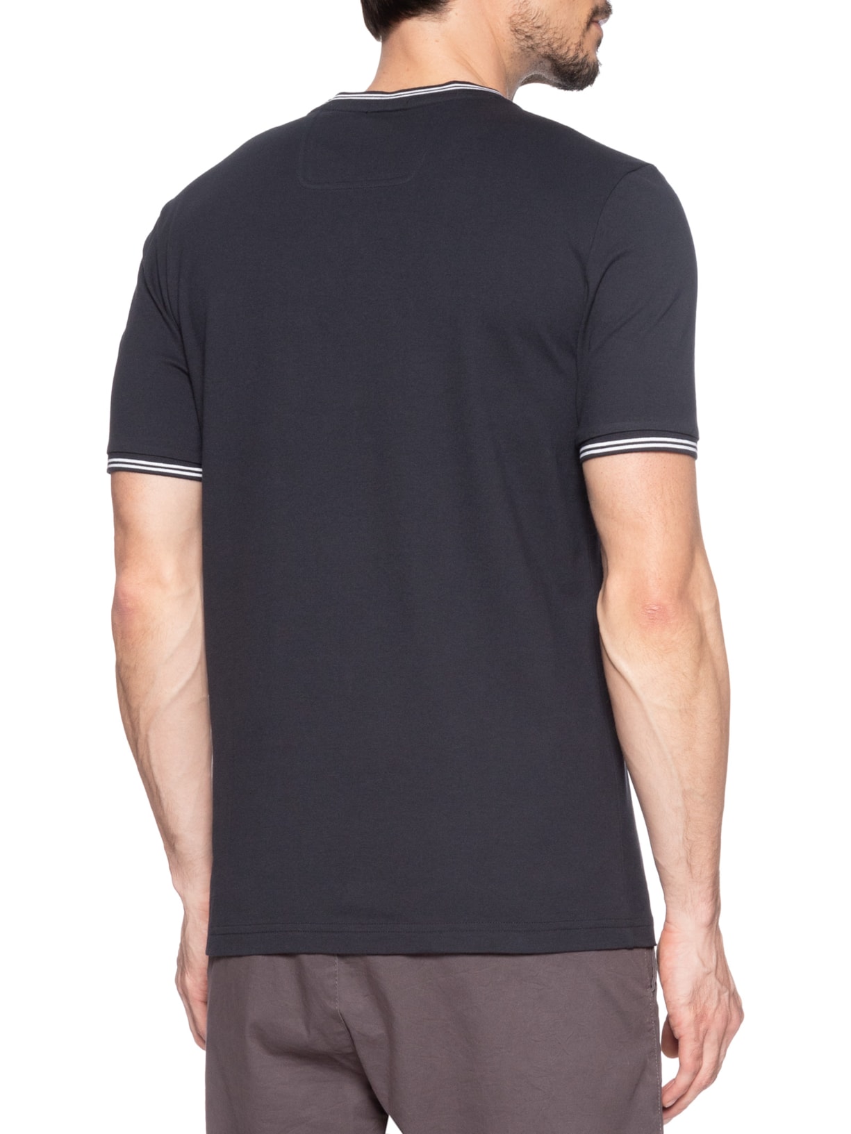 Camiseta Masculina Manga Curta Gola Careca Taul Azul Boss