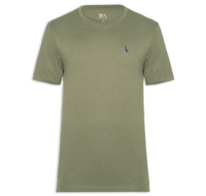 Camiseta Masculina Manga Curta Gola Careca - Verde