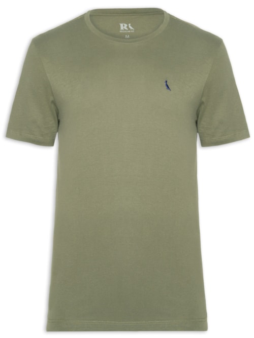 Camiseta Masculina Manga Curta Gola Careca - Verde