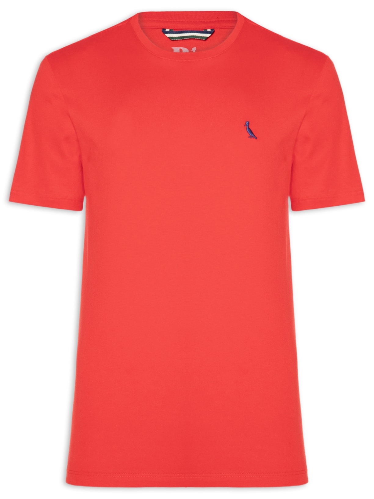 Camiseta Masculina Manga Curta Gola Careca Vermelho Reserva