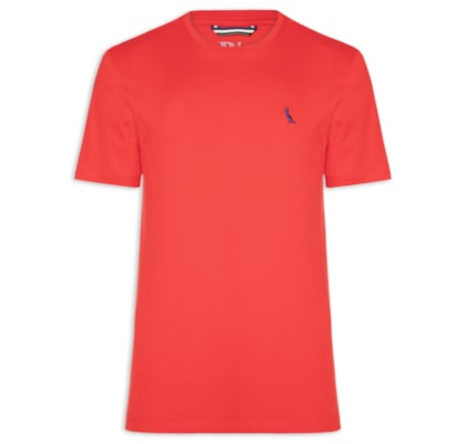 Camiseta Masculina Manga Curta Gola Careca - Vermelho