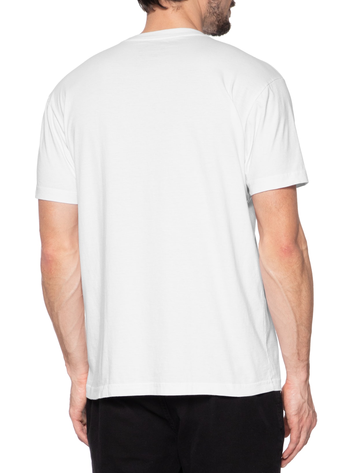 Camiseta Masculina Manga Curta Gola Careca Vintage Arpoador Patch Branco Osklen