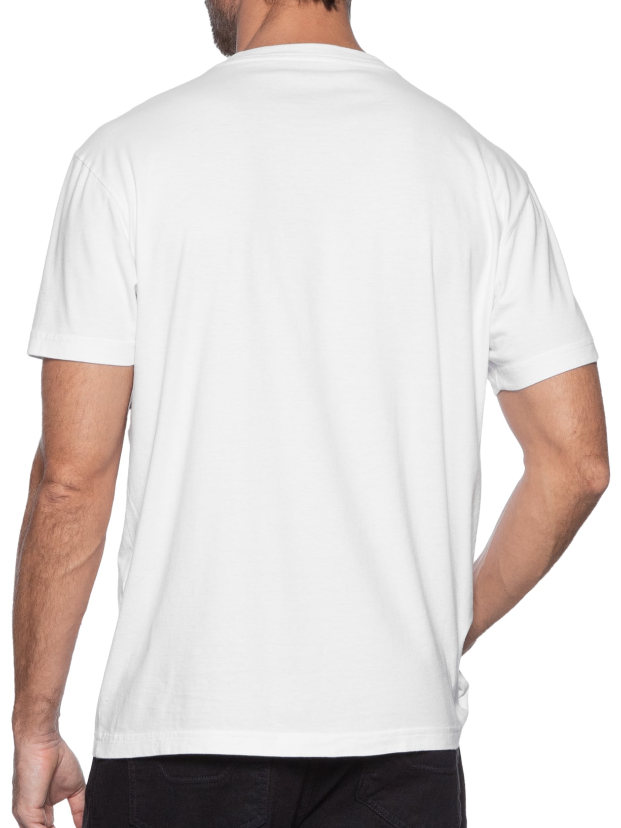 Camiseta Masculina Manga Curta Gola Careca Vintage Brazilian Kitesurfing Branco Osklen