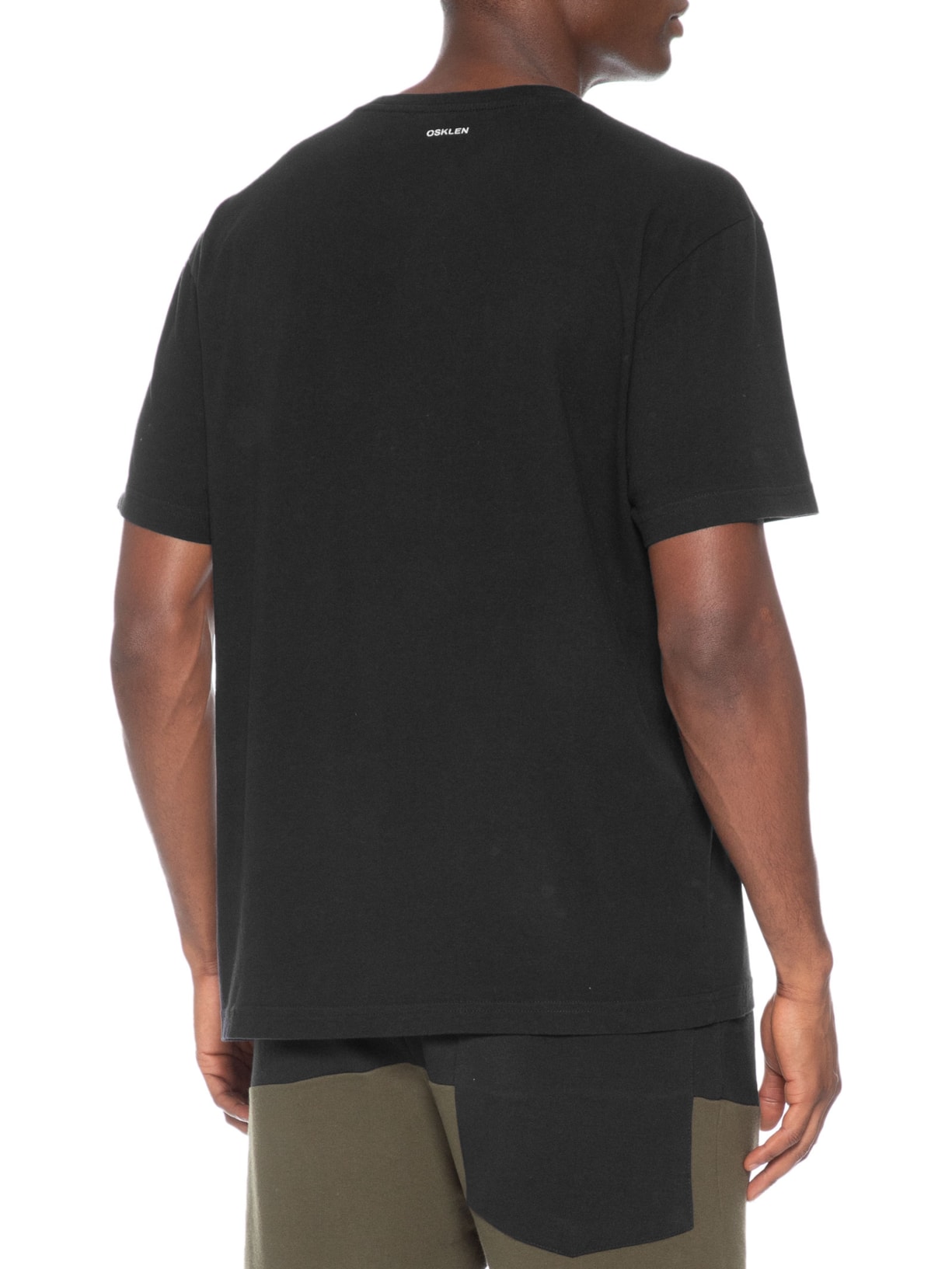 Camiseta Masculina Manga Curta Gola Careca Vintage Calçadão – Preto Osklen