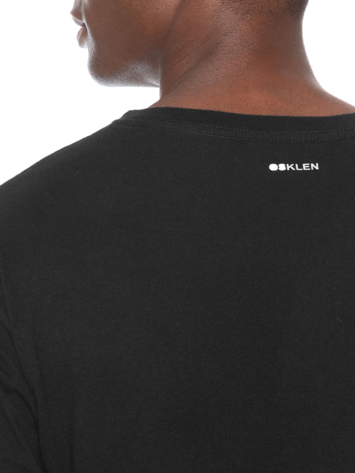 Camiseta Masculina Manga Curta Gola Careca Vintage Calçadão – Preto Osklen