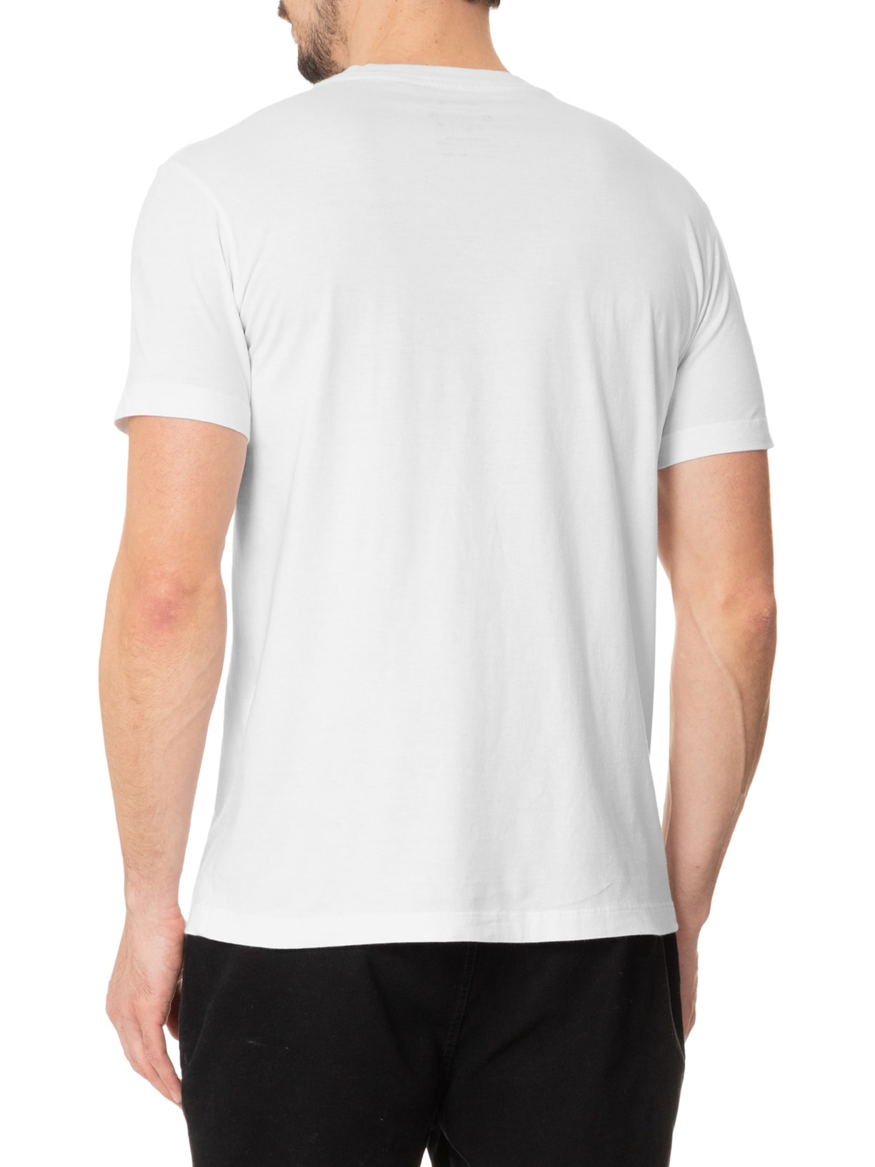Camiseta Masculina Manga Curta Gola Careca Vintage Colors Itf Branco Osklen