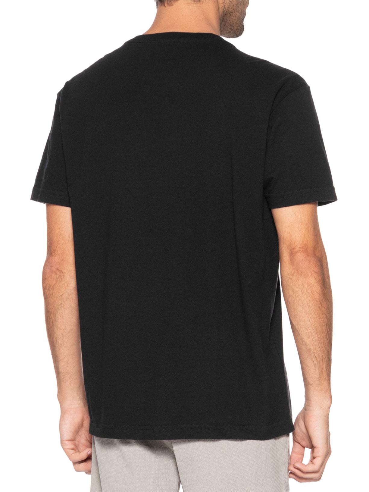 Camiseta Masculina Manga Curta Gola Careca Vintage Cycling Preto Osklen