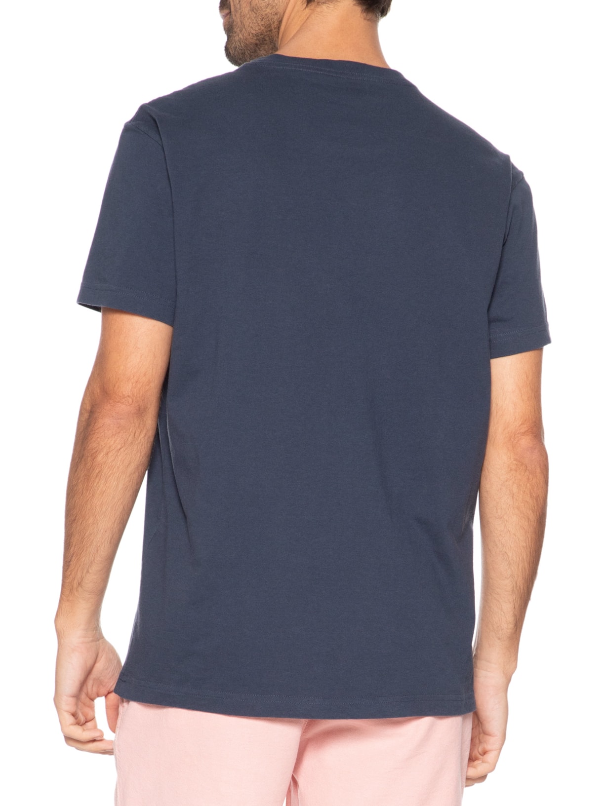 Camiseta Masculina Manga Curta Gola Careca Vintage Estrela Do Mar Azul Osklen