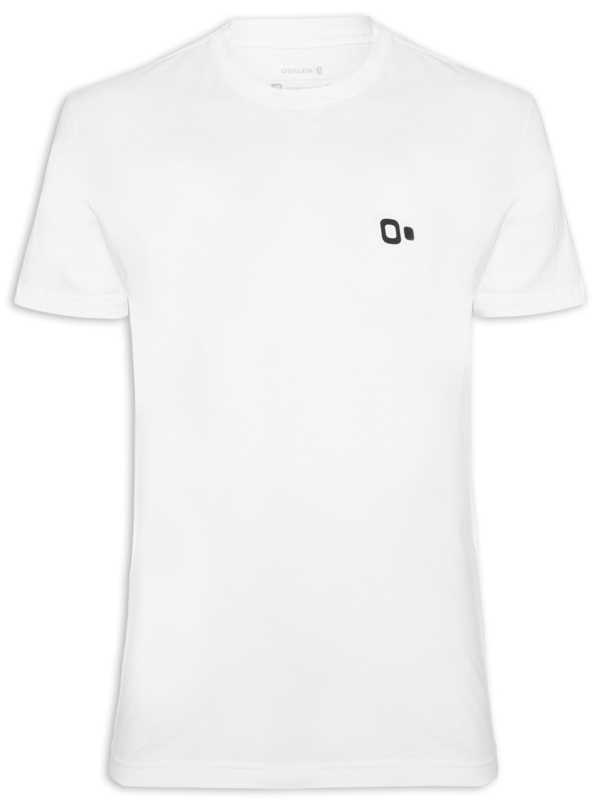 Camiseta Masculina Manga Curta Gola Careca Vintage New Icon Branco Osklen