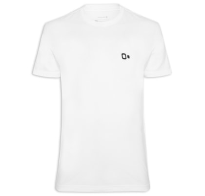 Camiseta Masculina Manga Curta Gola Careca Vintage New Icon - Branco
