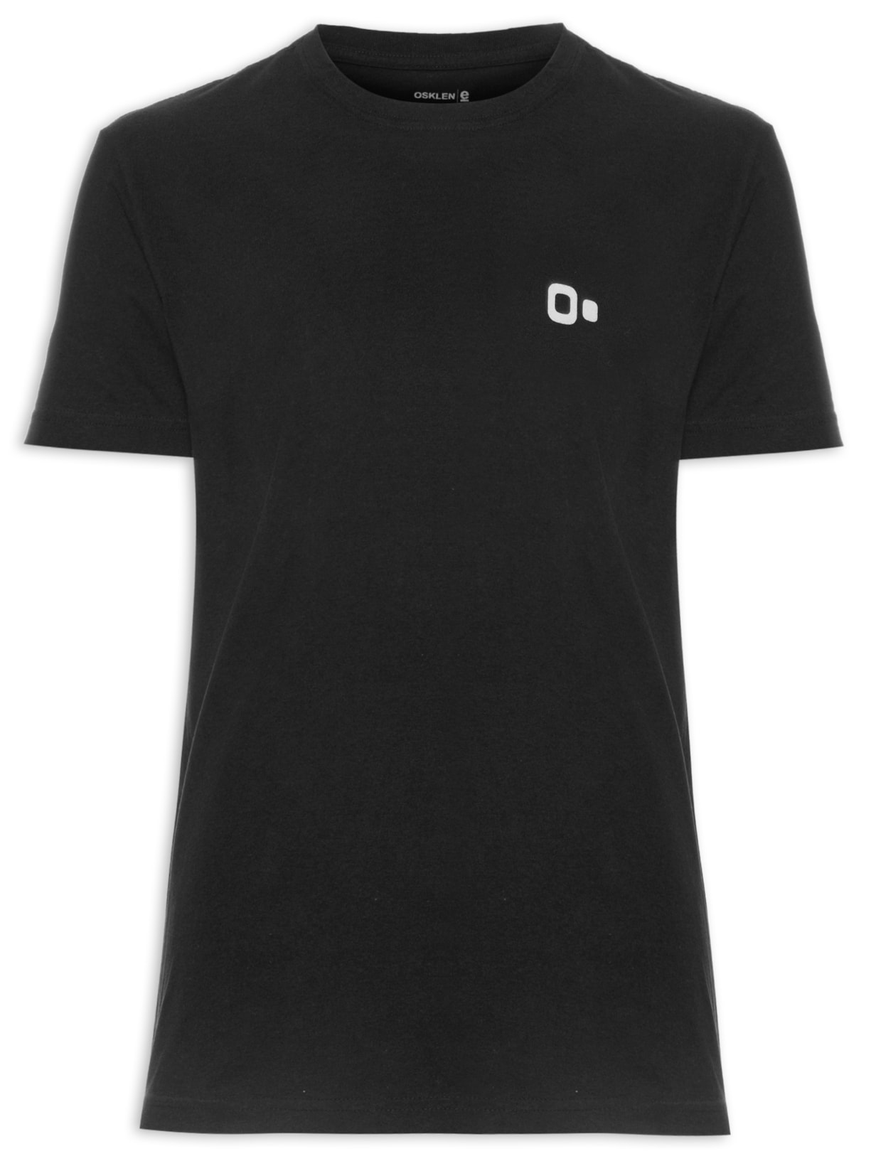Camiseta Masculina Manga Curta Gola Careca Vintage New Icon Preto Osklen