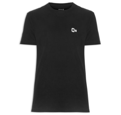 Camiseta Masculina Manga Curta Gola Careca Vintage New Icon - Preto