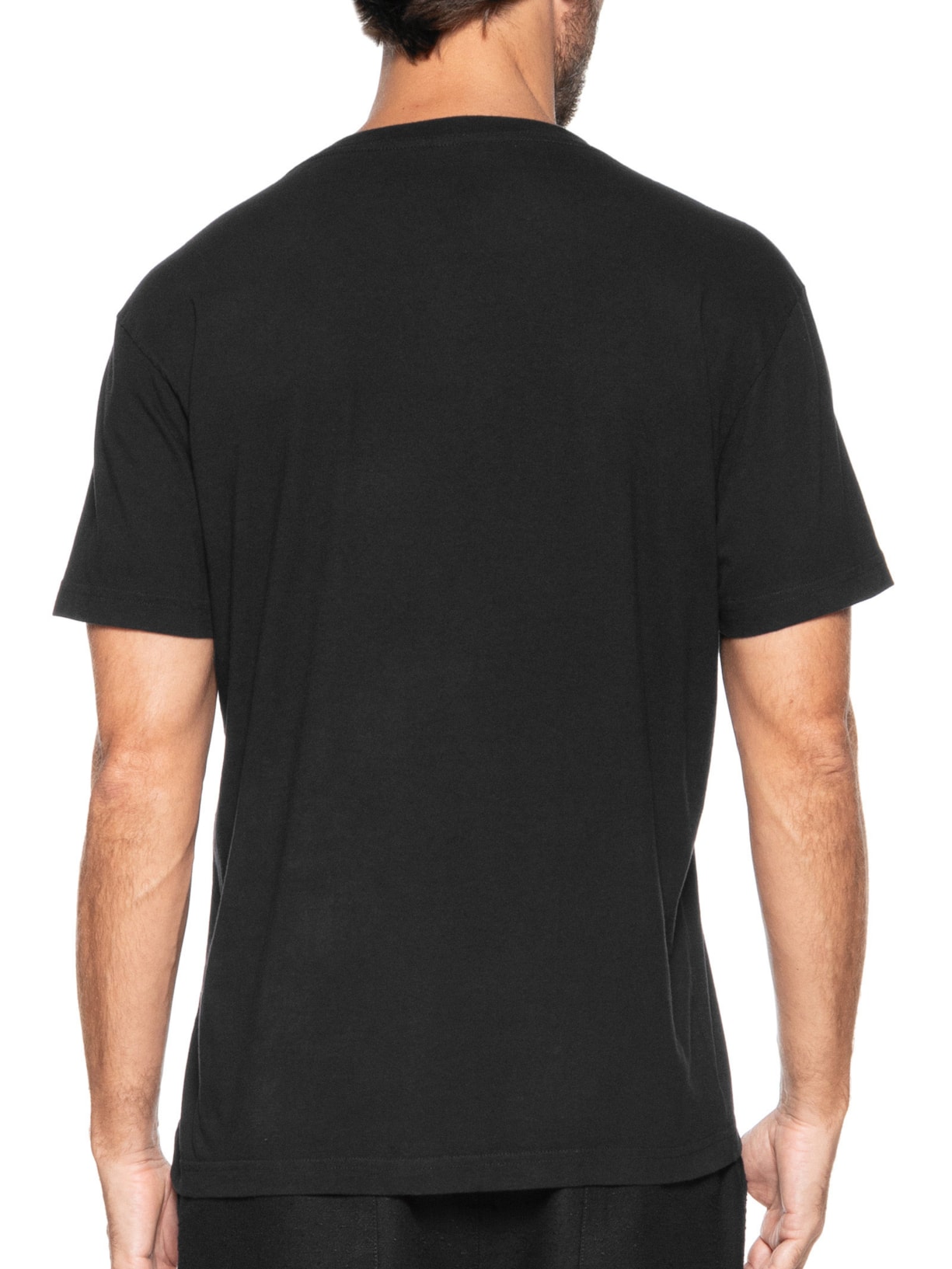 Camiseta Masculina Manga Curta Gola Careca Vintage Sk8 Rose Preto Osklen