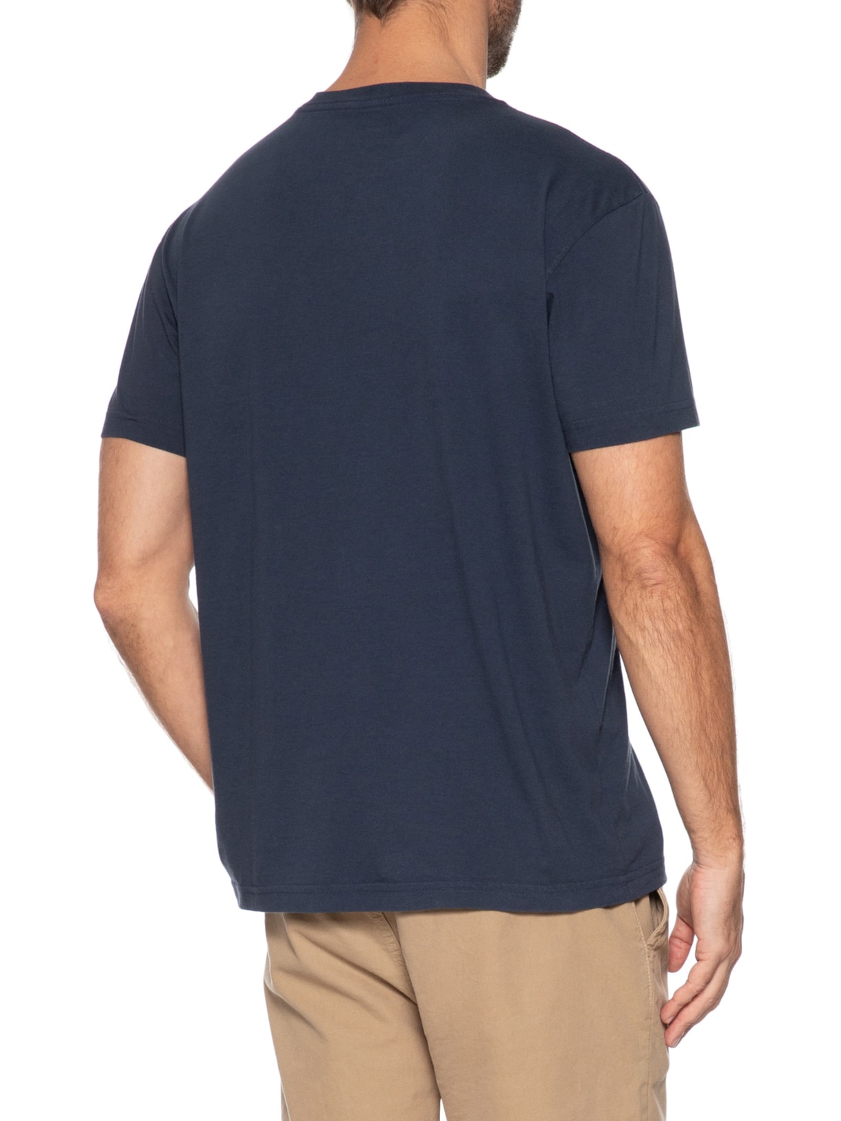 Camiseta Masculina Manga Curta Gola Careca Vintage Surfing Colors Azul Osklen