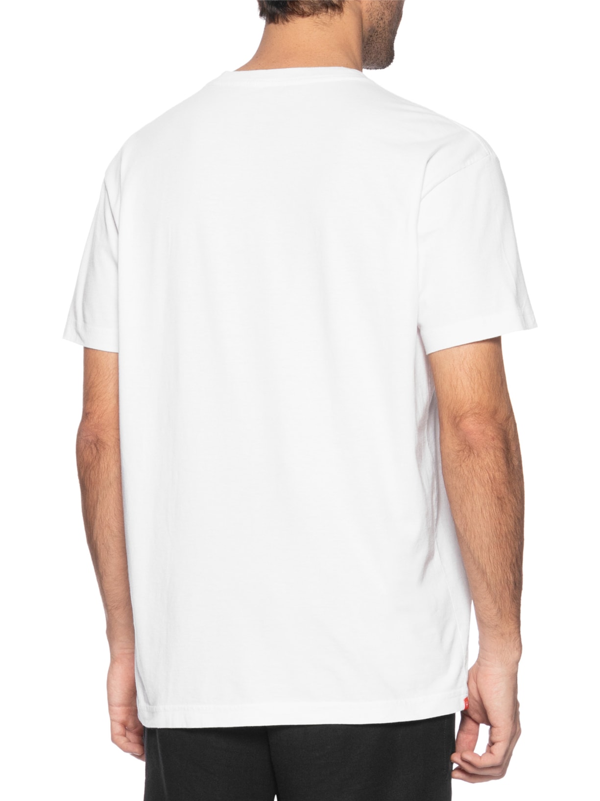 Camiseta Masculina Manga Curta Gola Careca Vintage Tridente Areia 02 Branco Osklen