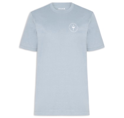 Camiseta Masculina Manga Curta Gola Careca Waterman Over - Azul