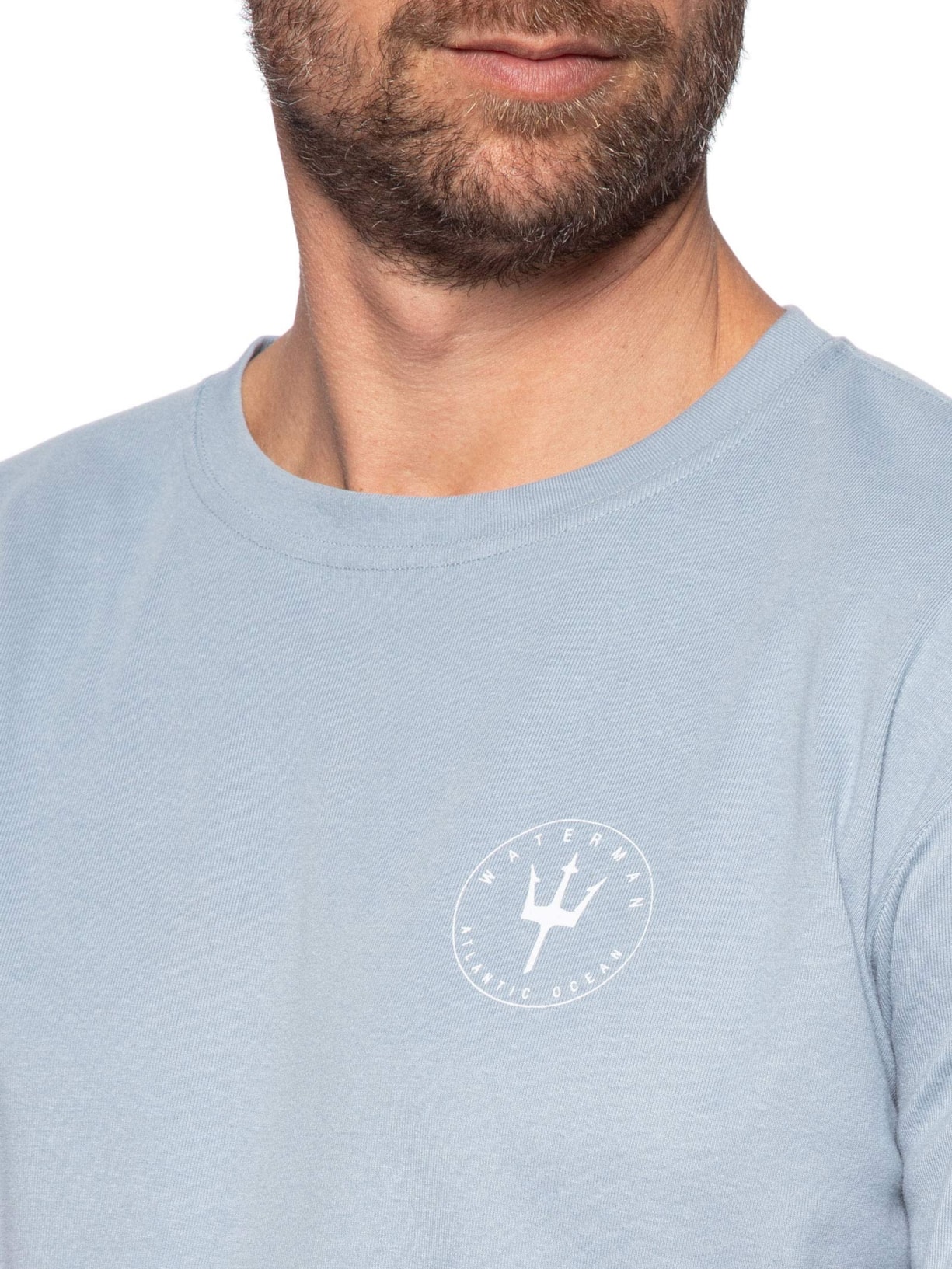 Camiseta Masculina Manga Curta Gola Careca Waterman Over Azul Osklen
