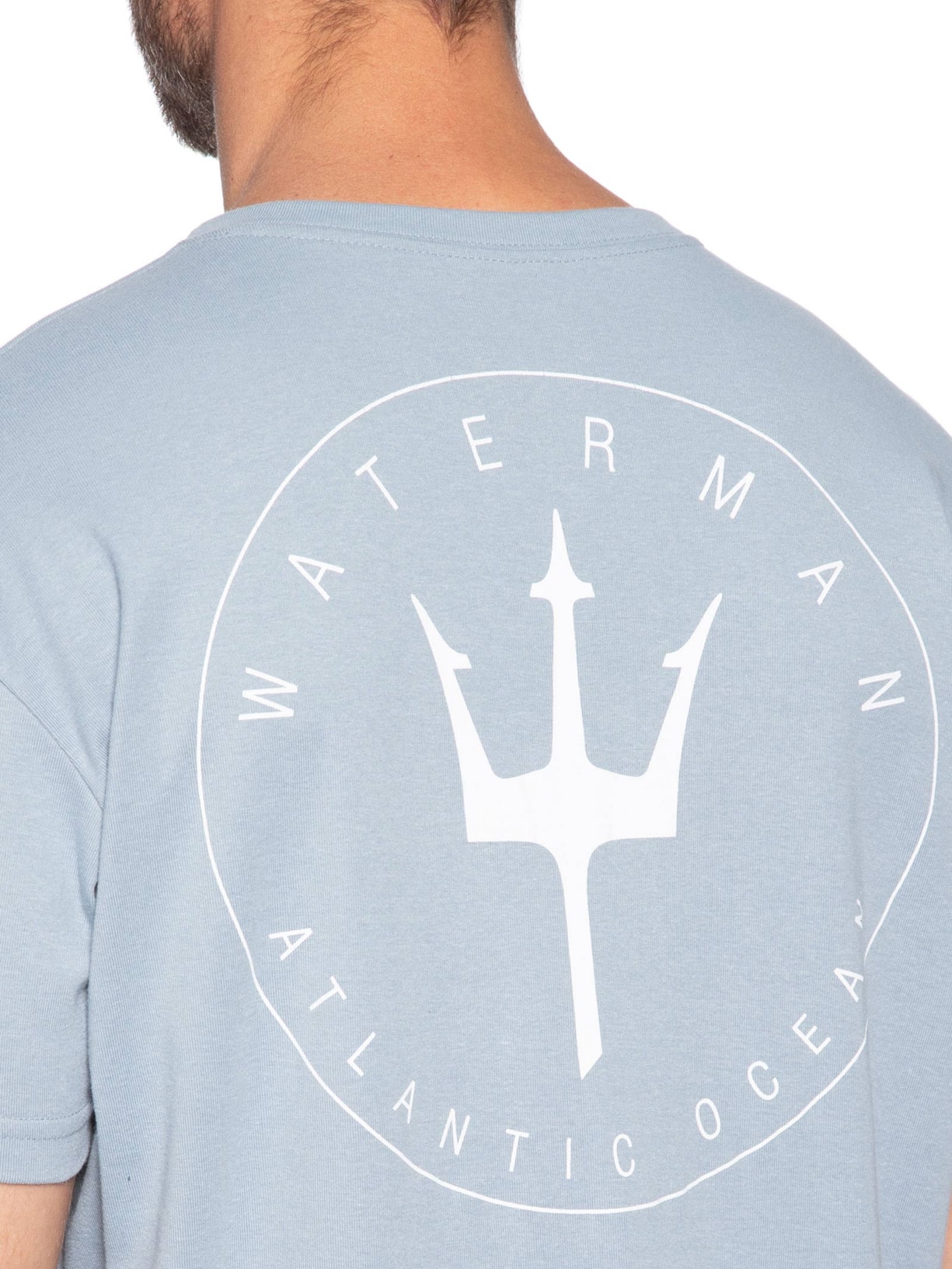 Camiseta Masculina Manga Curta Gola Careca Waterman Over Azul Osklen
