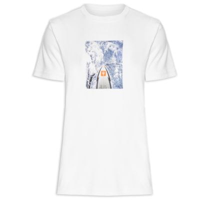 Camiseta Masculina Manga Curta Gola Careca Winter Surf Snow - Branco