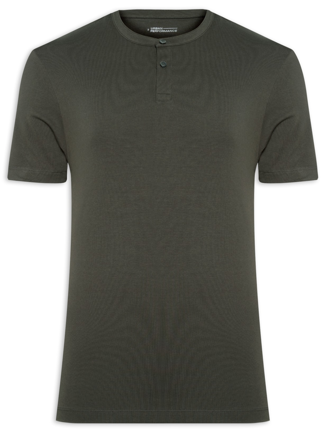 Camiseta Masculina Manga Curta Gola Padre Performing - Cinza