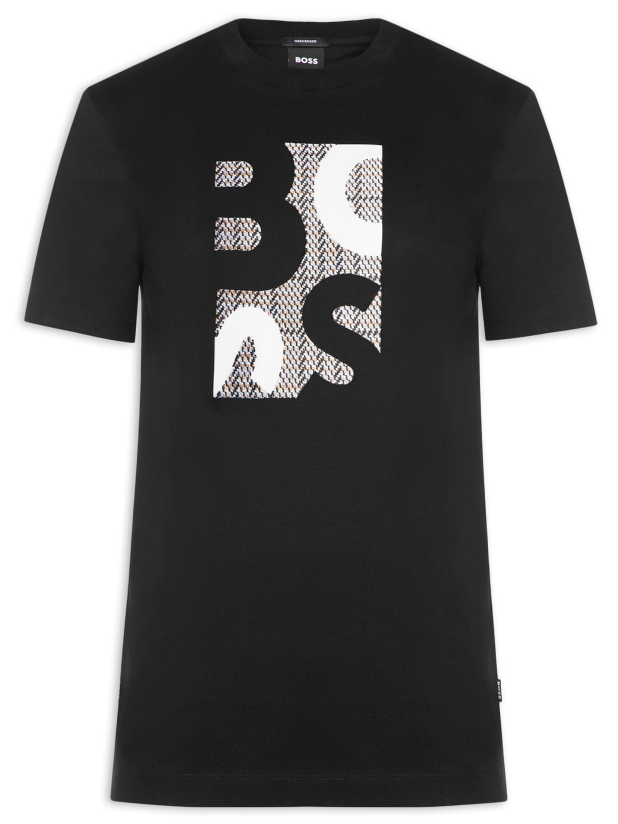 Camiseta Masculina Manga Curta H-Thompson Preto Boss