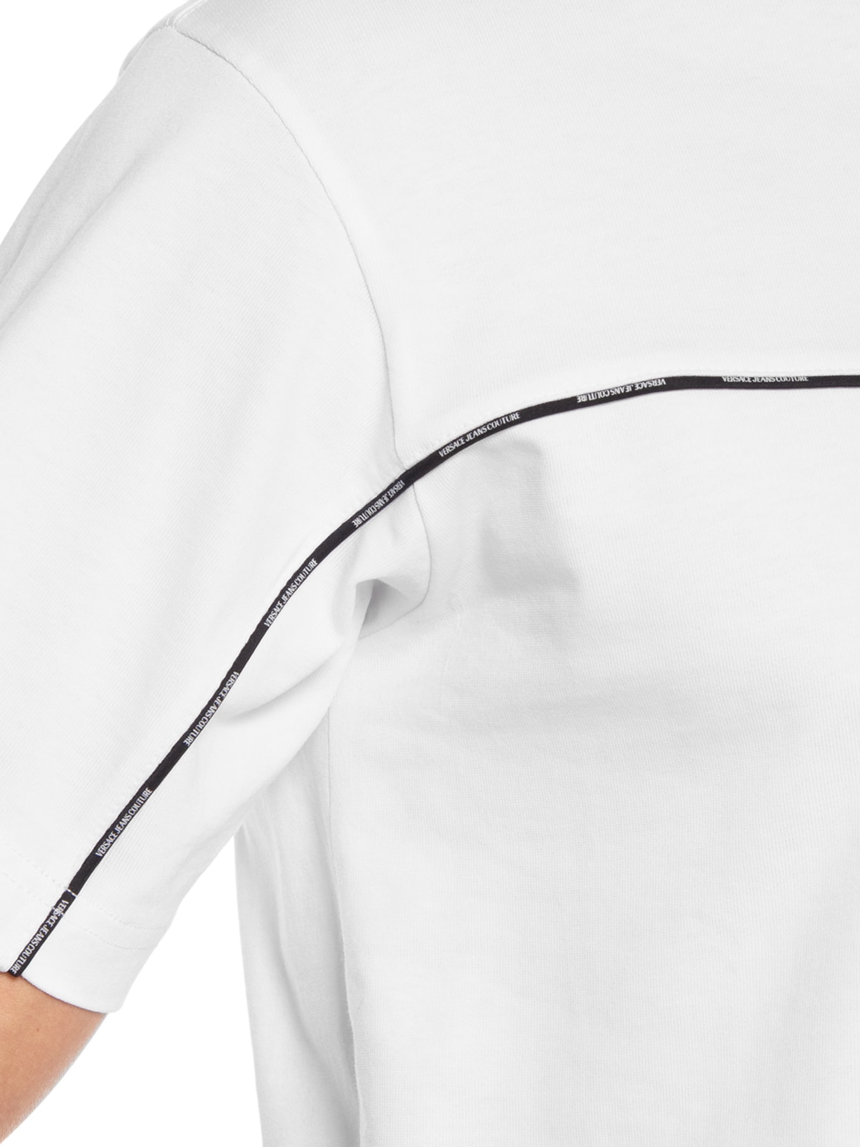 Camiseta Masculina Manga Curta Interlock Branco  Versace Jeans Couture