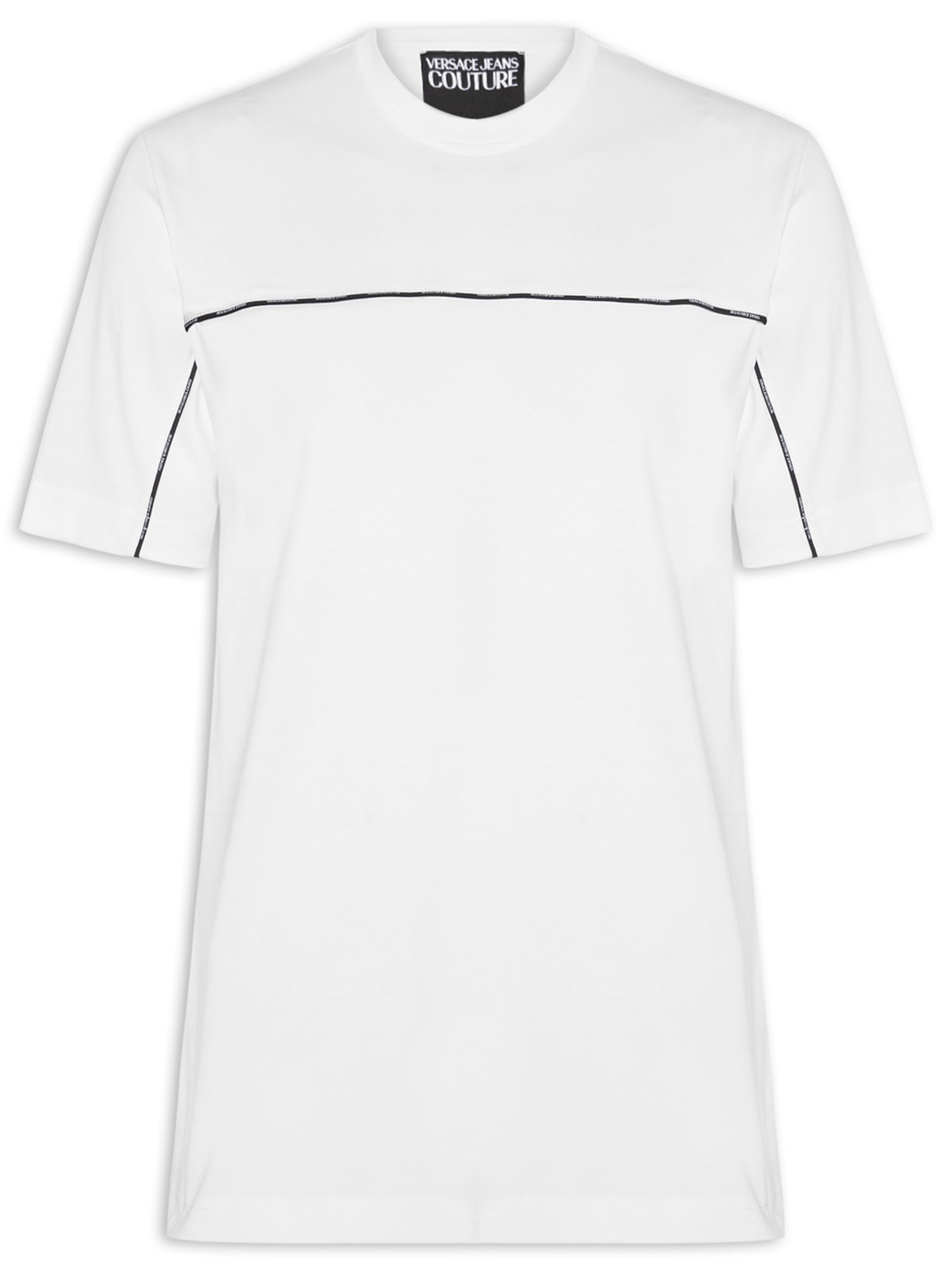 Camiseta Masculina Manga Curta Interlock Branco  Versace Jeans Couture