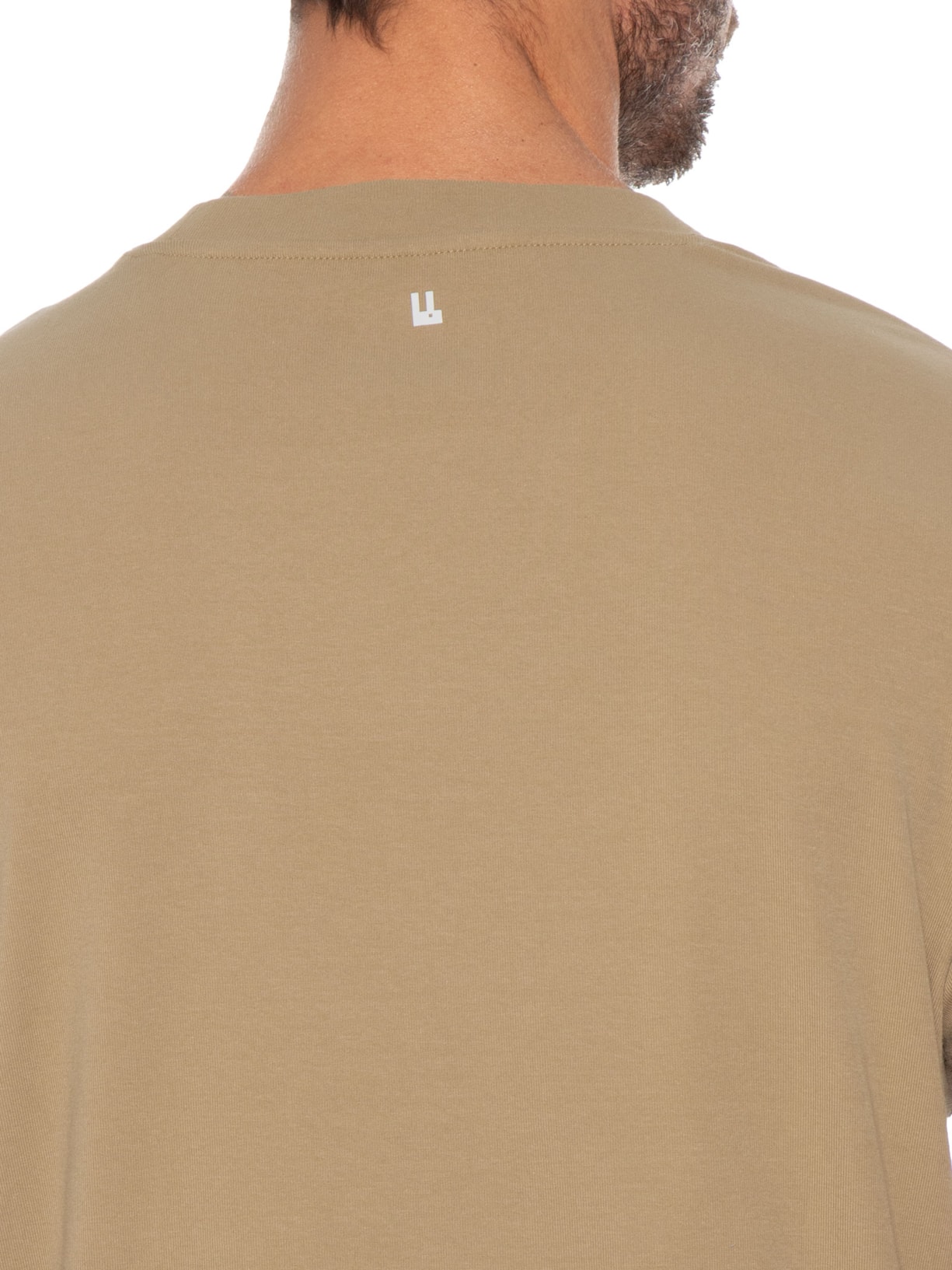 Camiseta Masculina Manga Curta Interlock New Bege Foxton