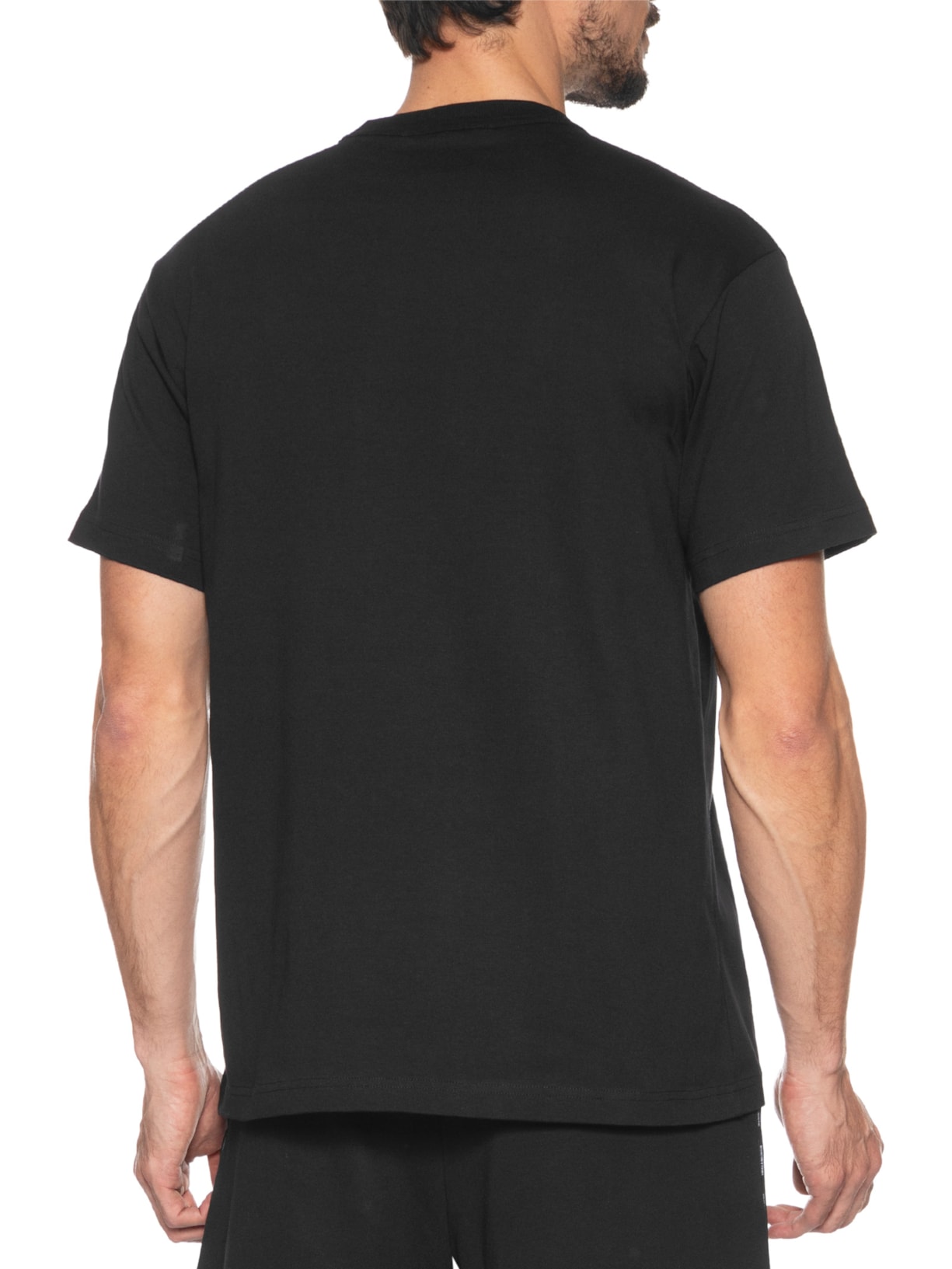 Camiseta Masculina Manga Curta Interlock Preto  Versace Jeans Couture