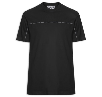 Camiseta Masculina Manga Curta Interlock - Preto 