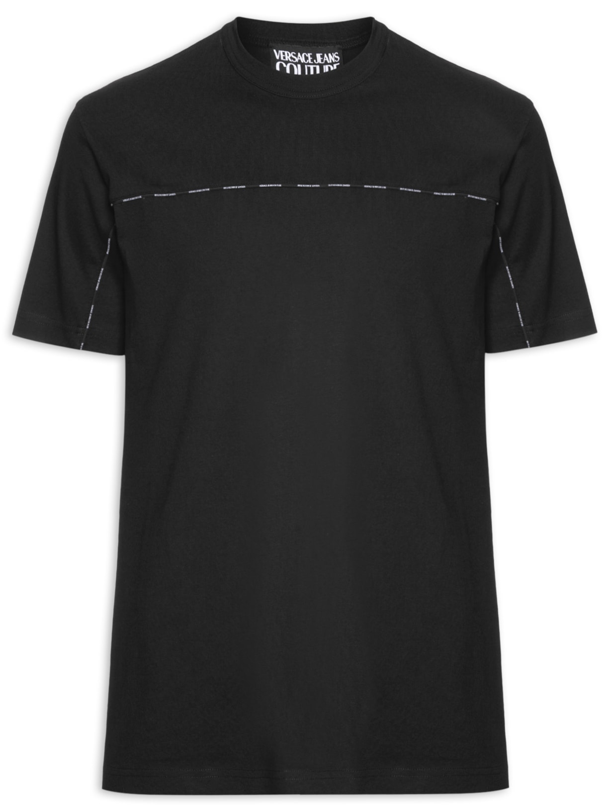 Camiseta Masculina Manga Curta Interlock - Preto