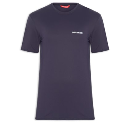 Camiseta Masculina Manga Curta Lisa - Azul