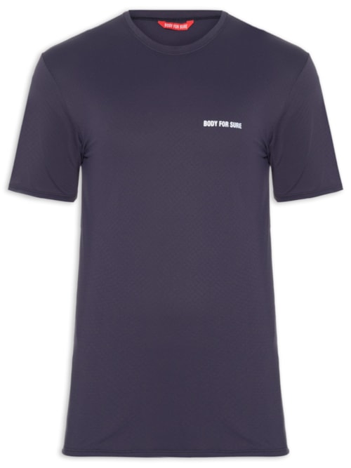 Camiseta Masculina Manga Curta Lisa - Azul