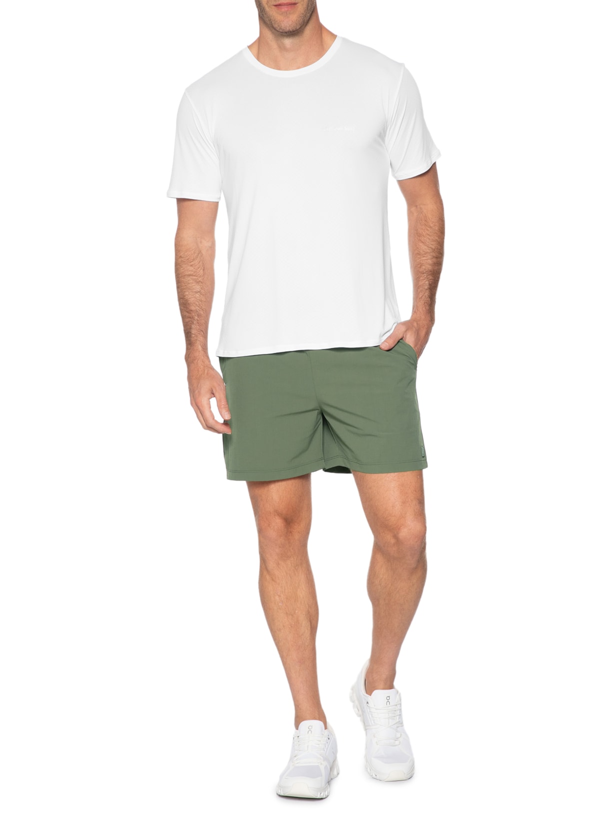 Camiseta Masculina Manga Curta Lisa Branco Body For Sure