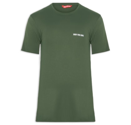 Camiseta Masculina Manga Curta Lisa - Verde