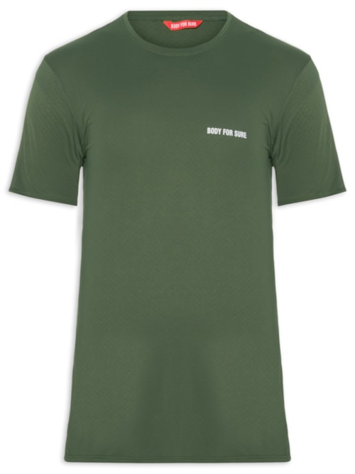 Camiseta Masculina Manga Curta Lisa - Verde