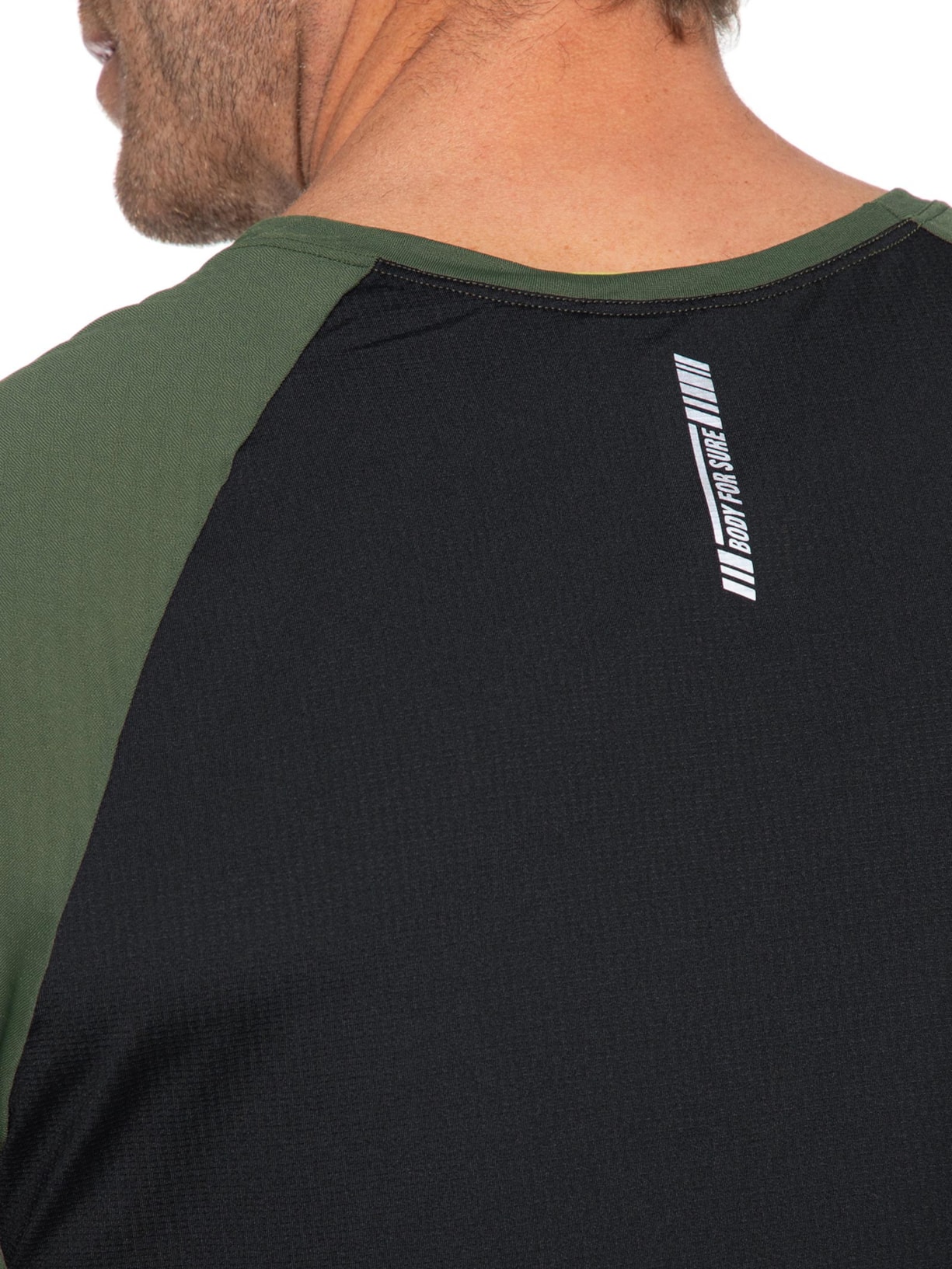 Camiseta Masculina Manga Curta Lisa Verde Body For Sure