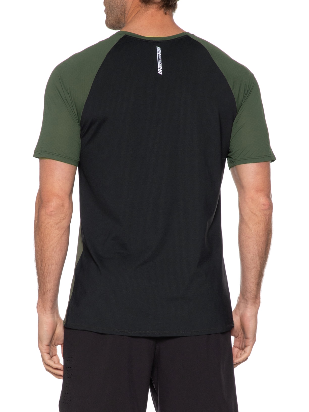 Camiseta Masculina Manga Curta Lisa Verde Body For Sure