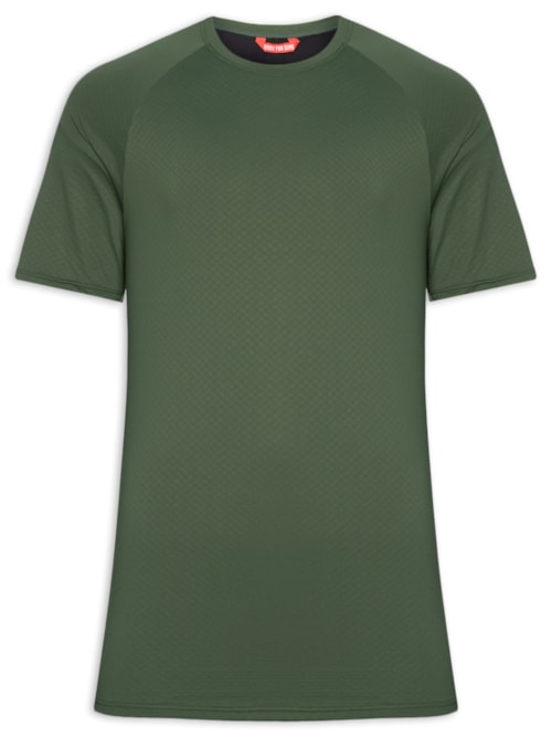 Camiseta Masculina Manga Curta Lisa - Verde