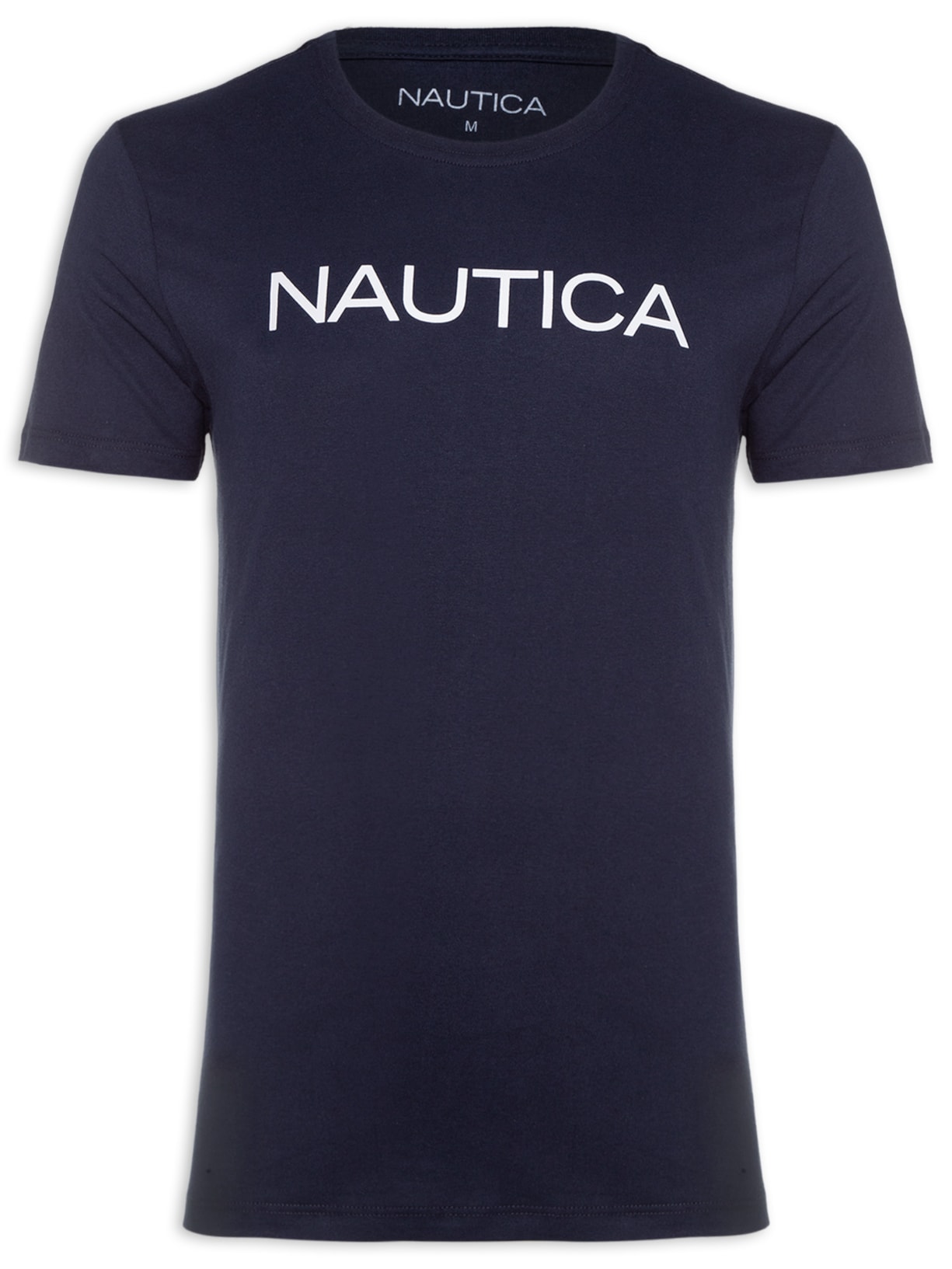 Camiseta Masculina Manga Curta Logo - Azul