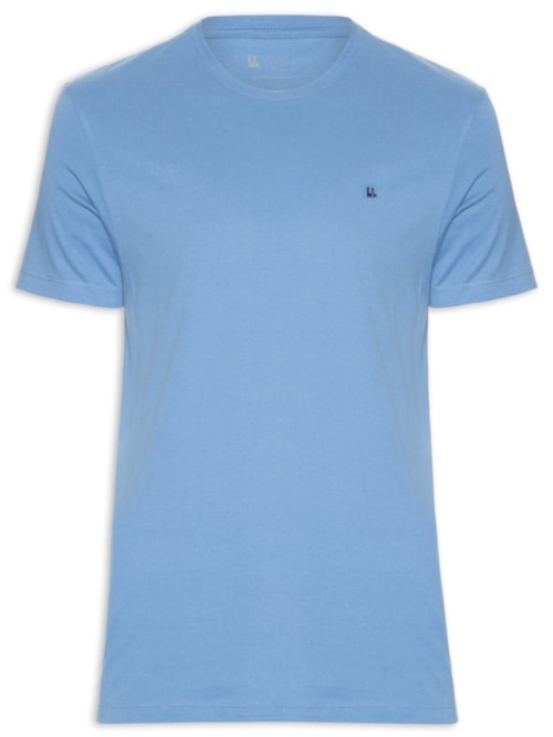 Camiseta Masculina Manga Curta Logo - Azul