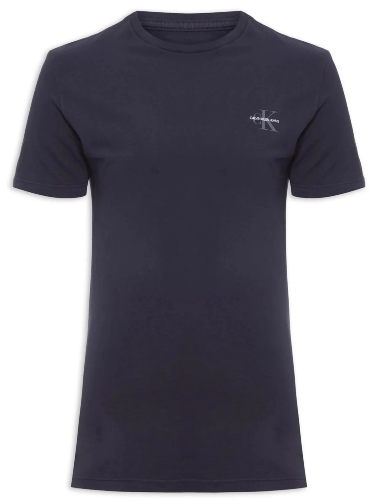 Camiseta Masculina Manga Curta Logo Básico Peito Azul Calvin Klein Jeans