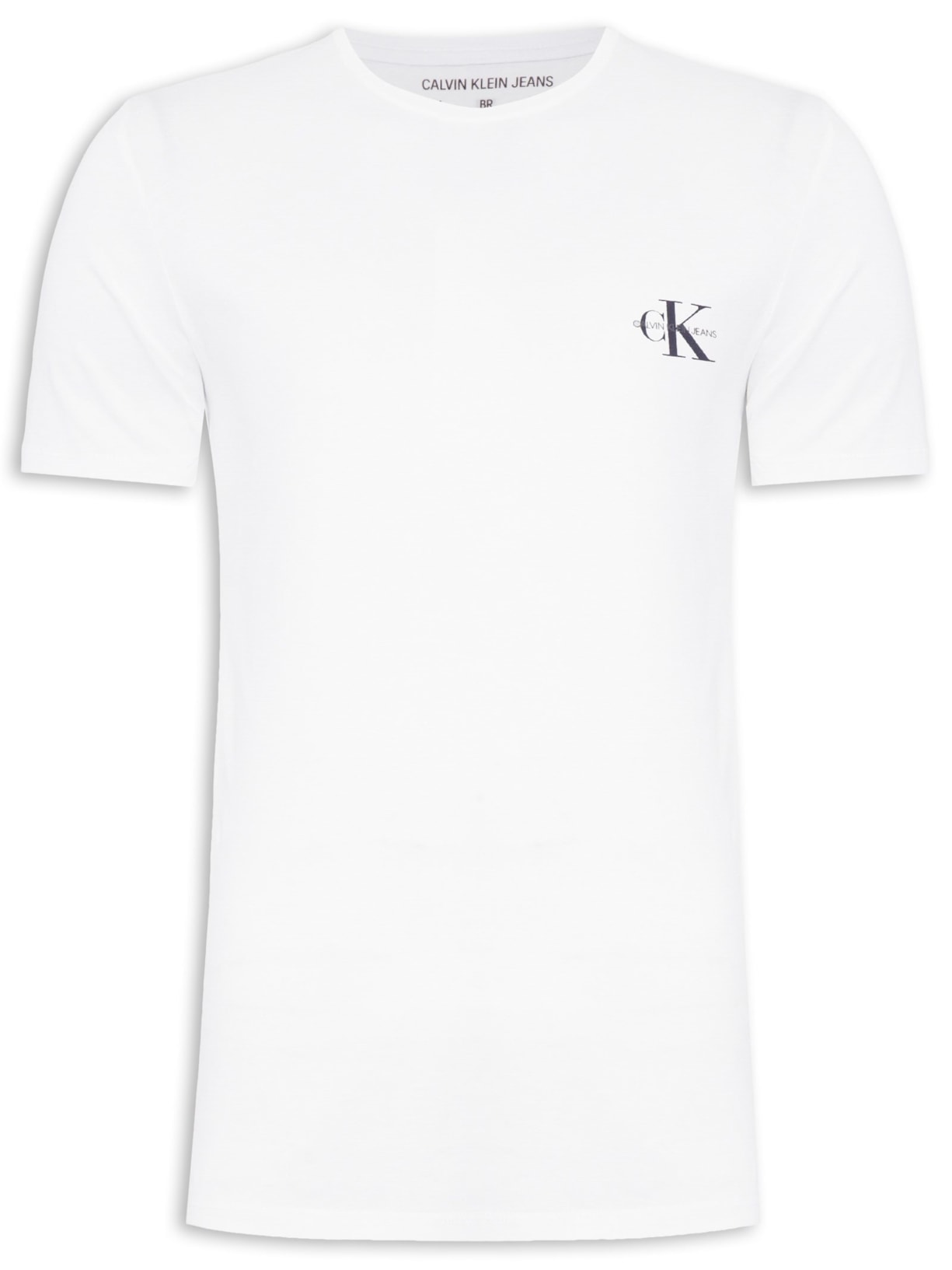 Camiseta Masculina Manga Curta Logo Básico Peito - Branco