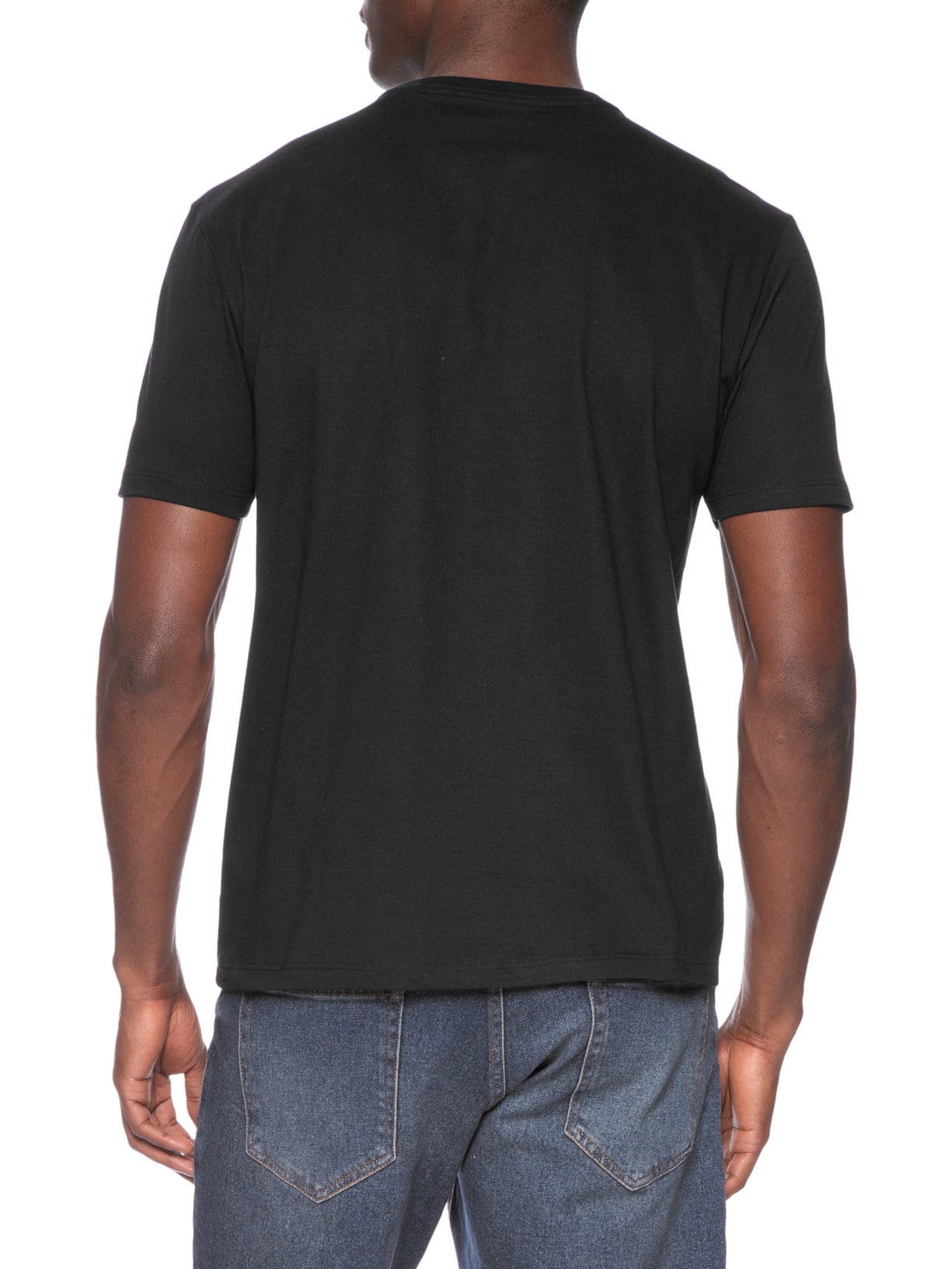 Camiseta Masculina Manga Curta Logo Box Preto Calvin Klein Jeans