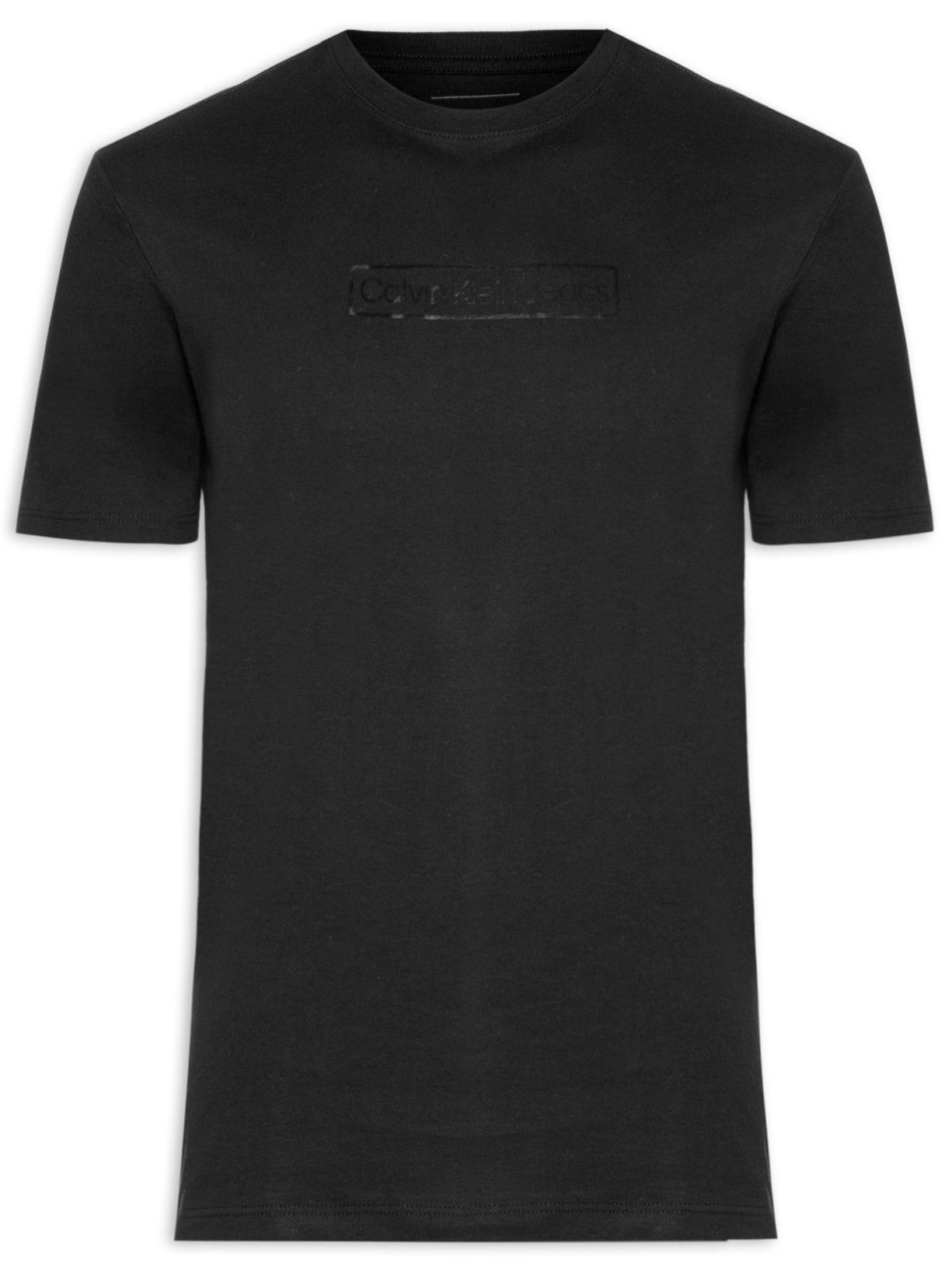 Camiseta Masculina Manga Curta Logo Box - Preto