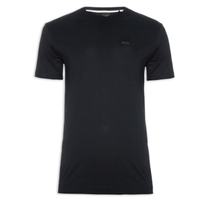 Camiseta Masculina Manga Curta Logo Estampado Thompson - Azul