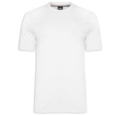 Camiseta Masculina Manga Curta Logo Estampado Thompson - Branco